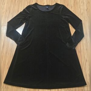 GAP Elegant Black Velvet Dress